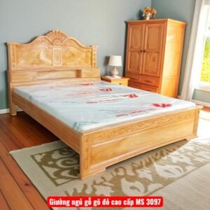 Giường ngủ gỗ gõ đỏ cao cấp