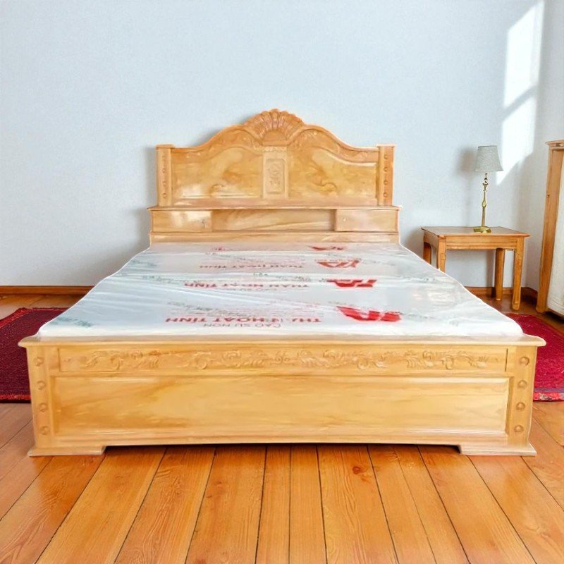 Giường ngủ gỗ gõ đỏ cao cấp