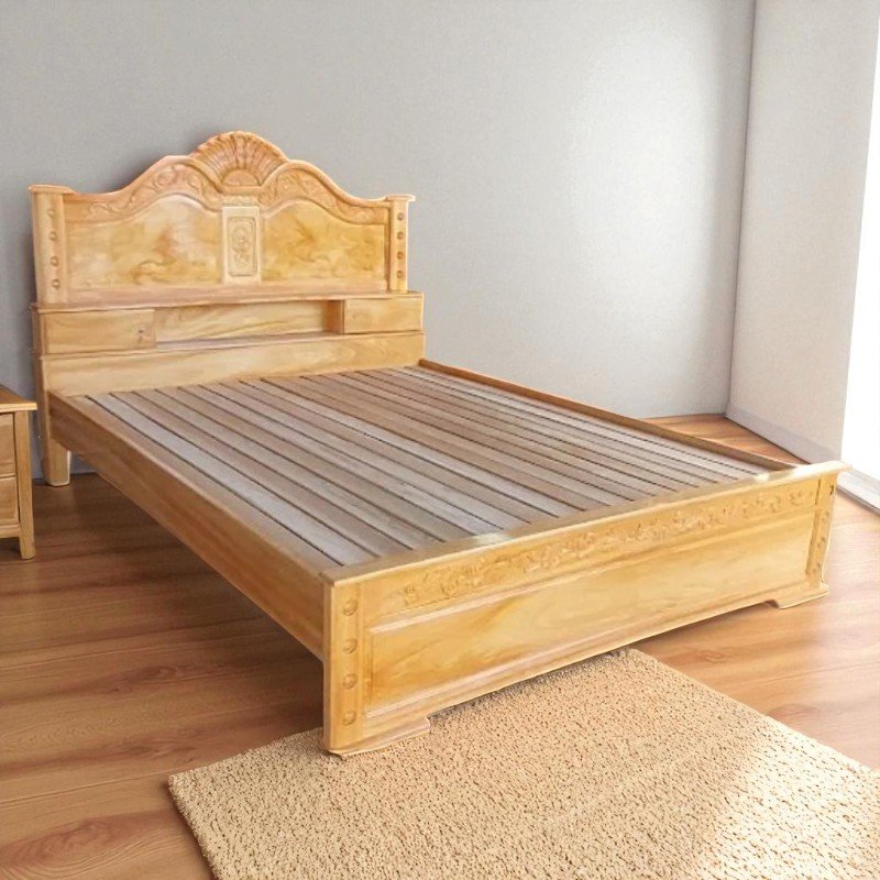 Giường ngủ gỗ gõ đỏ cao cấp