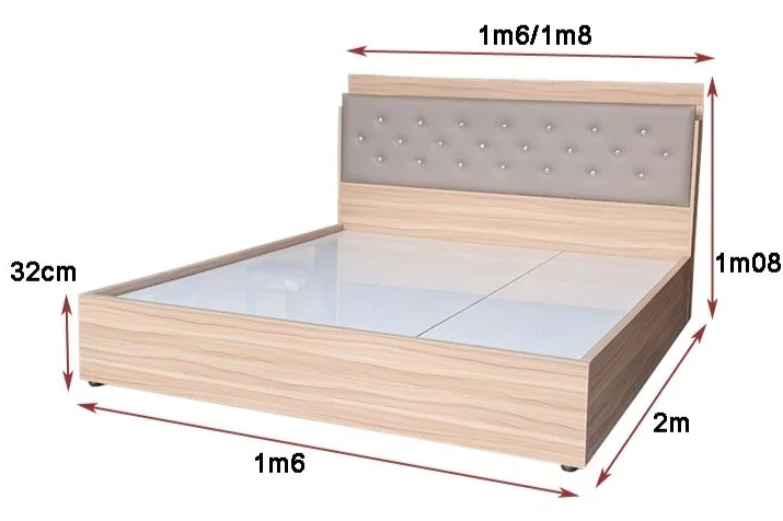 Giường ngủ hiện đại bọc nệm
