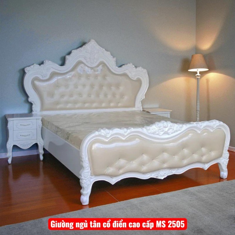 Giường ngủ tân cổ điển cao cấp