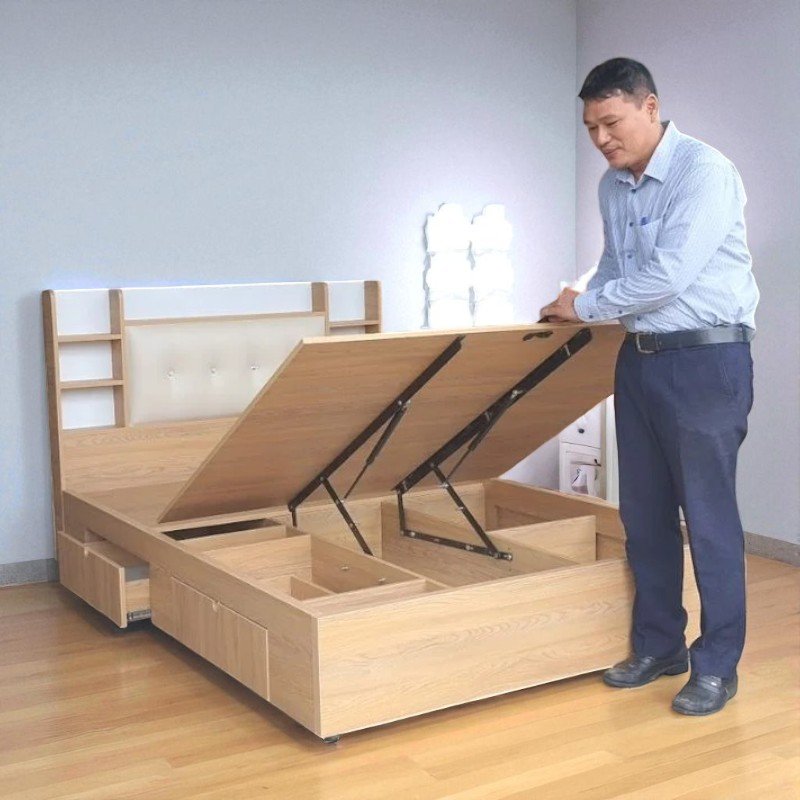 Giường ngủ vạt nâng thông minh