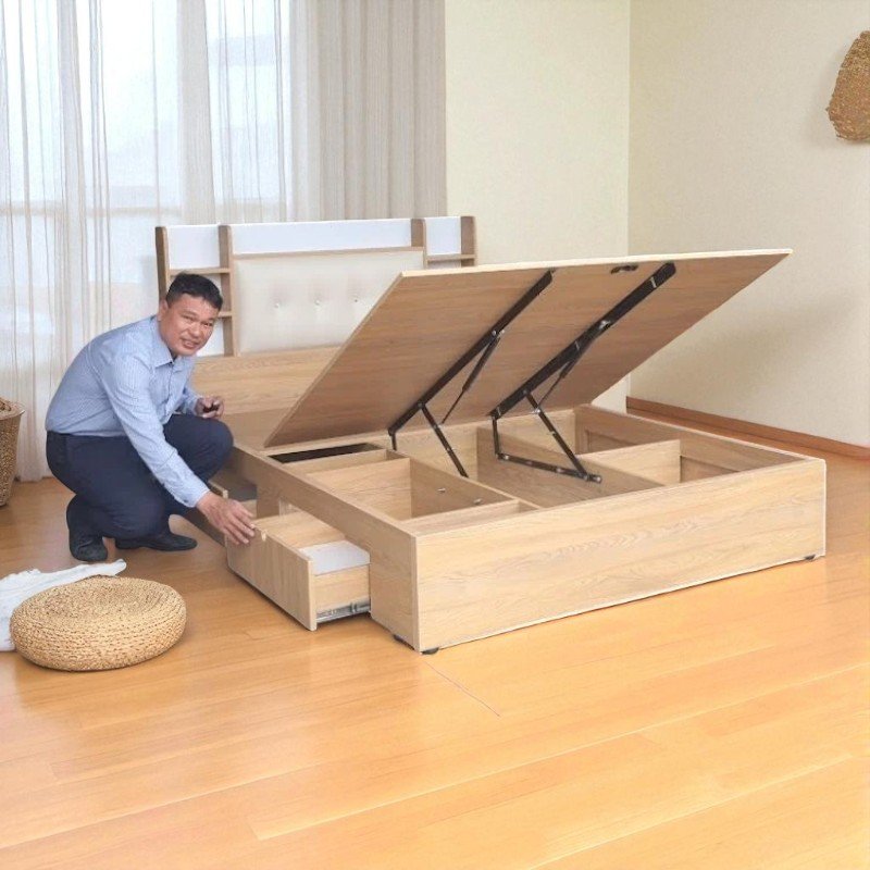 Giường ngủ vạt nâng thông minh