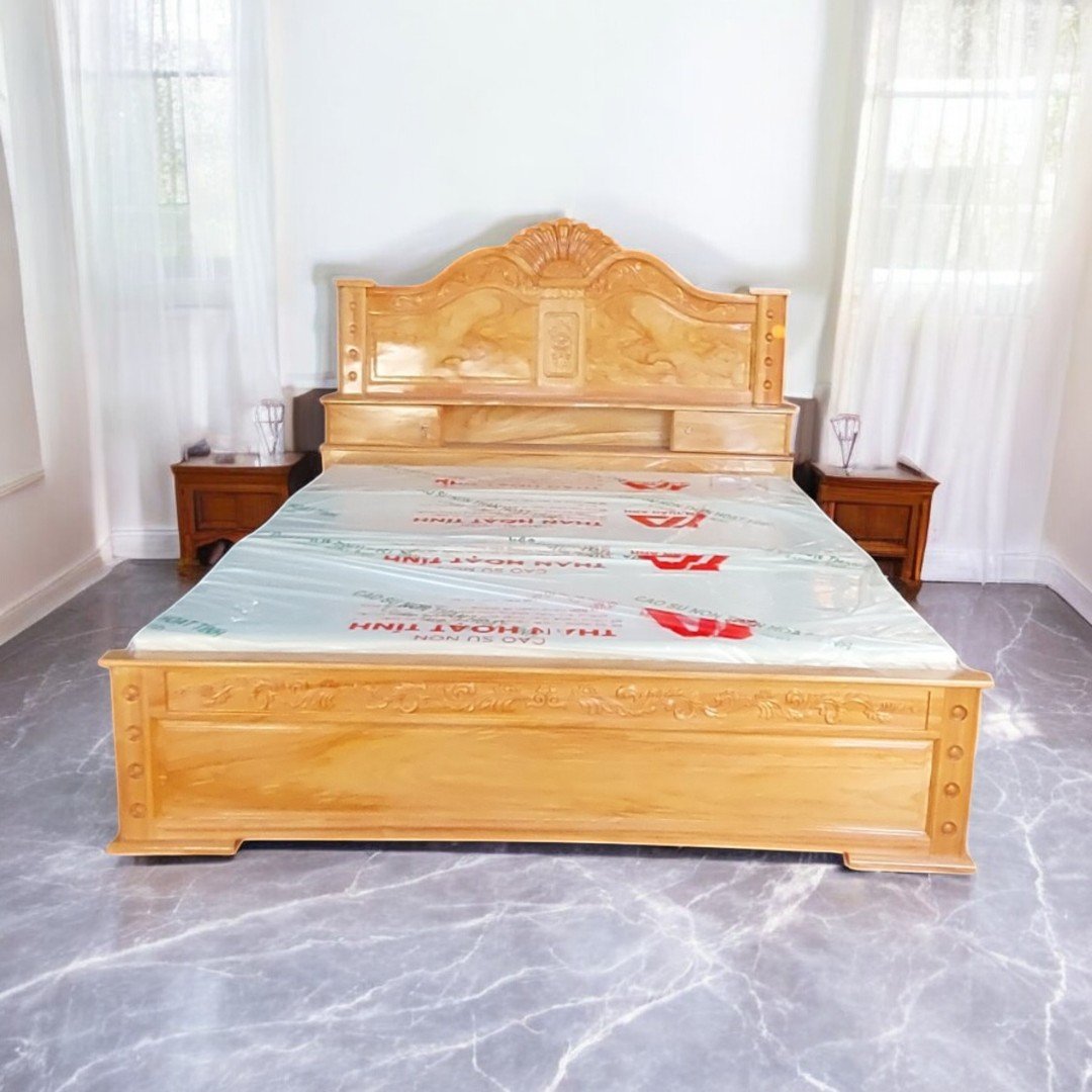 4 mẫu giường bọc nệm đẹp sang trọng hiện đại