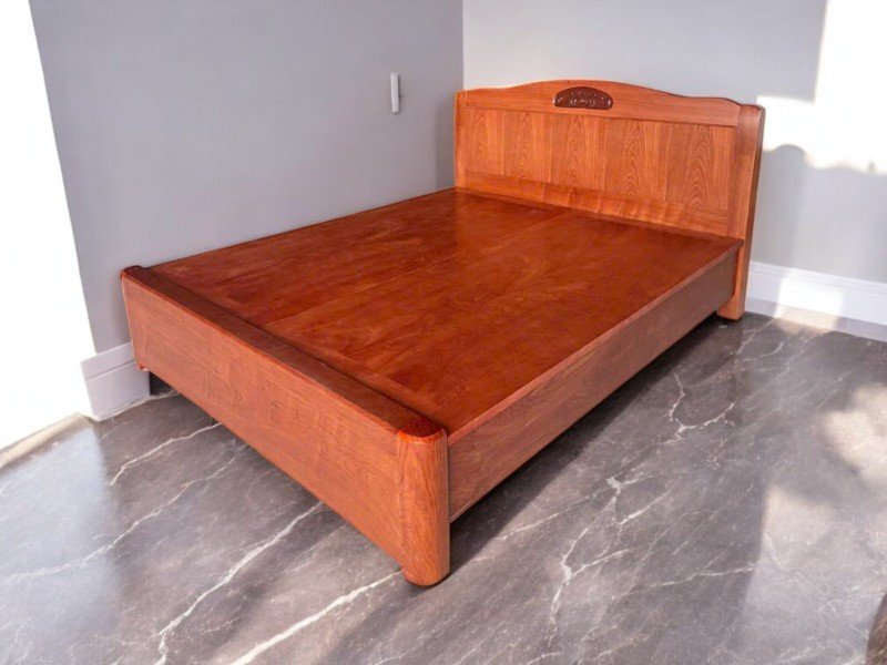 8 mẫu giường ngủ gỗ óc chó tại TPHCM cao cấp
