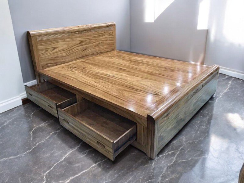 9 mẫu giường gỗ công nghiệp tại TPHCM đẹp giá tốt