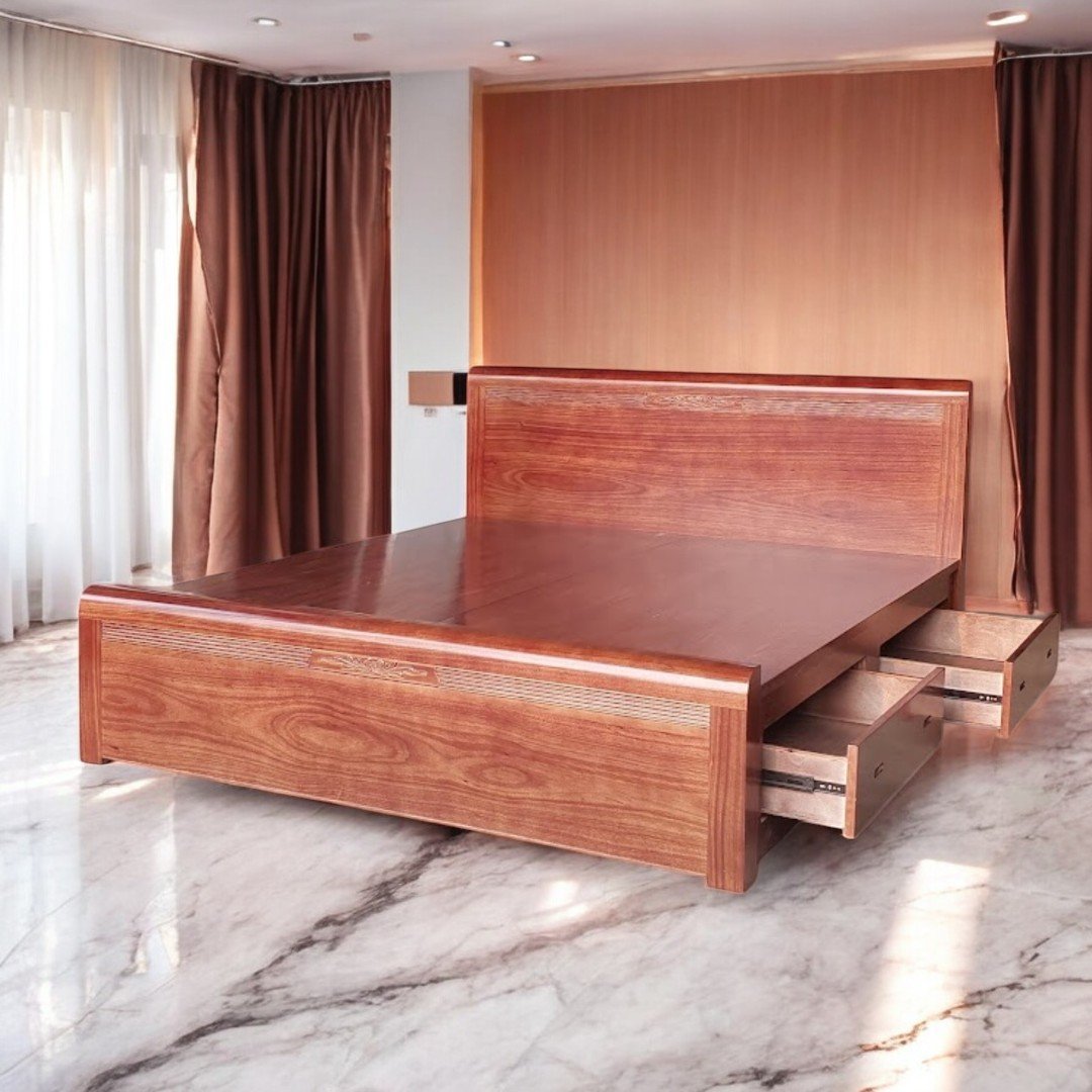 6 mẫu giường gỗ ép tại TPHCM giá rẻ bền đẹp