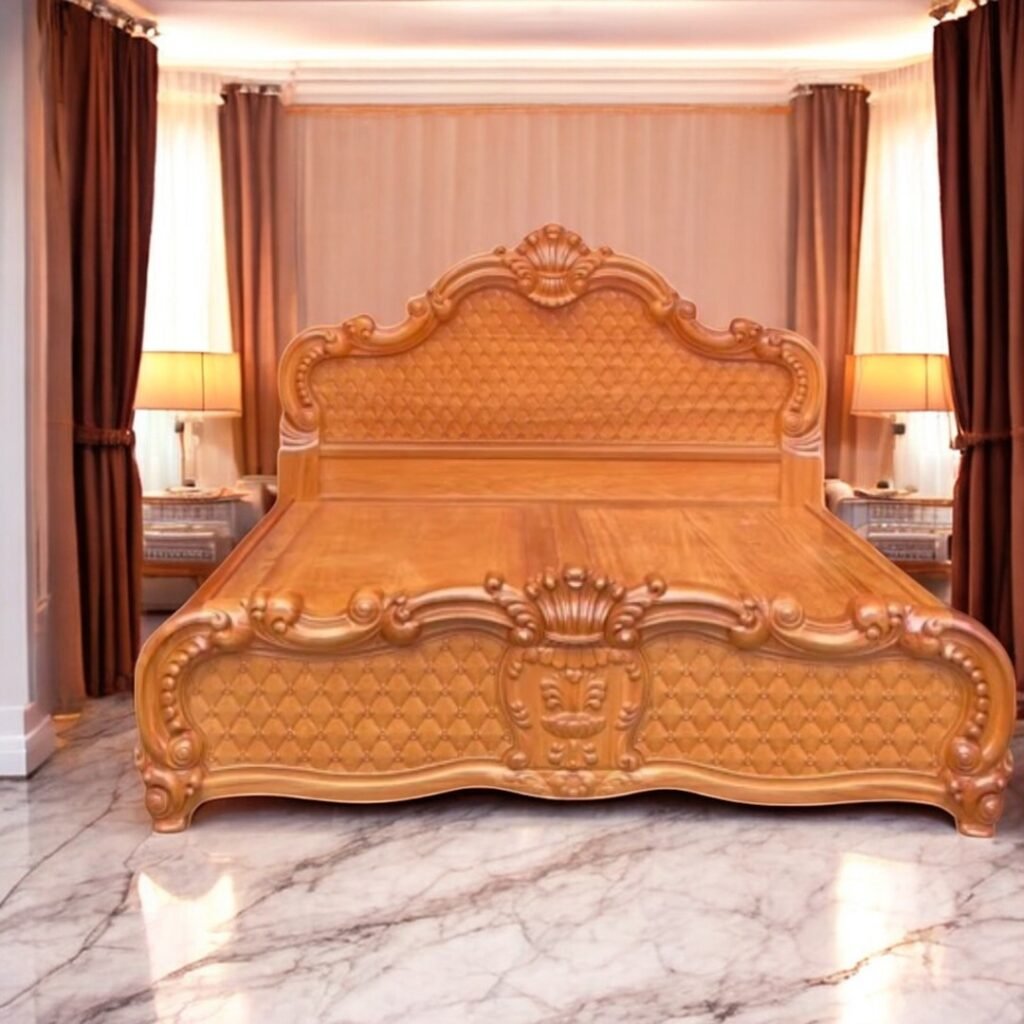 8 mẫu giường ngủ gỗ sồi tại TPHCM đẹp bền chắc