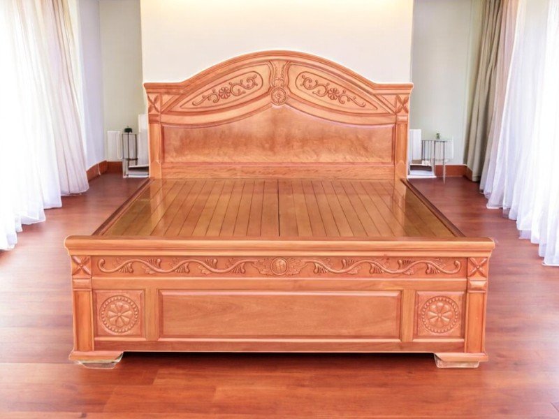 6 mẫu giường gỗ tự nhiên đẹp phù hợp mọi không gian