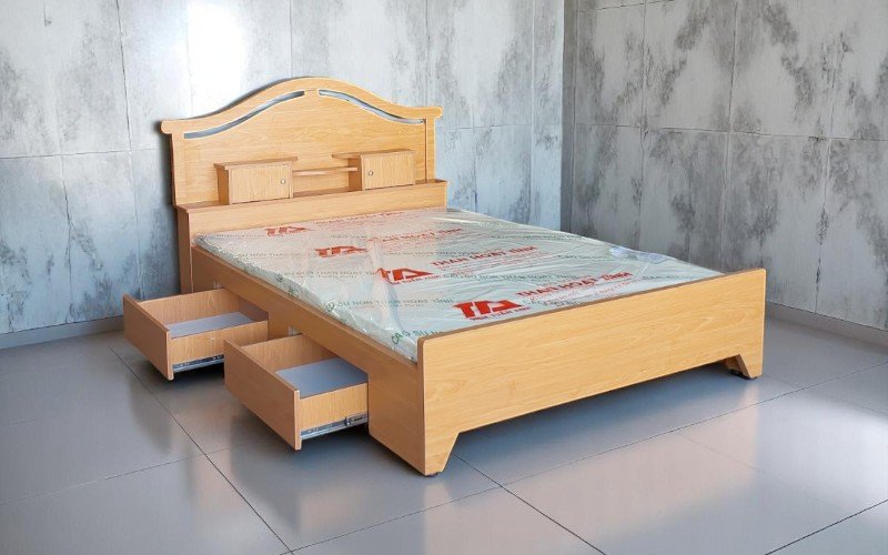 Giường gỗ xoan đào