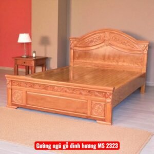 Giường ngủ gỗ Đinh Hương tự nhiên cao cấp