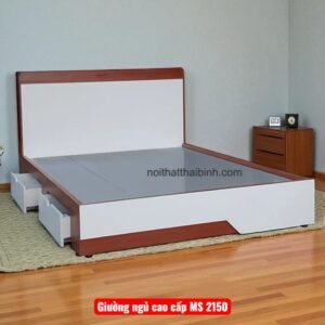 Giường ngủ gỗ công nghiệp có hộc kéo