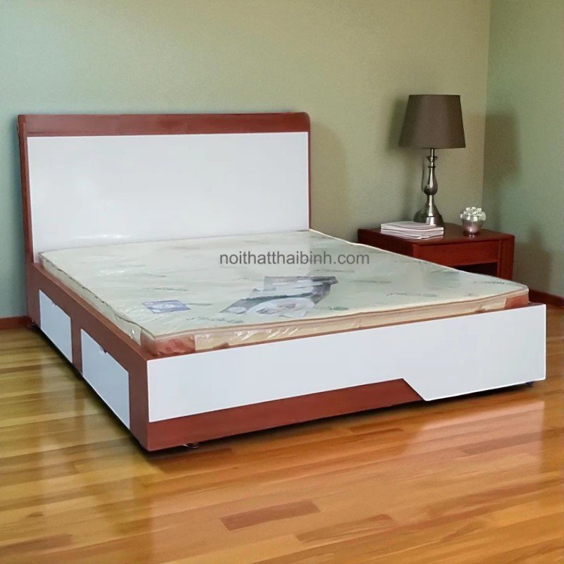 Giường ngủ gỗ công nghiệp có hộc kéo