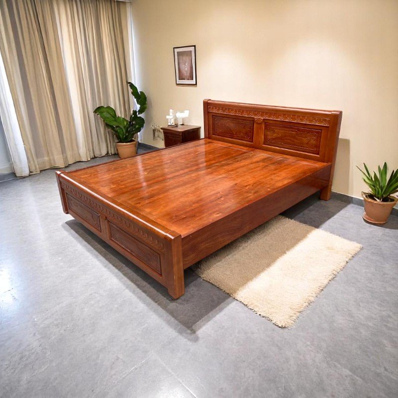 Giá giường gỗ sồi 1m6