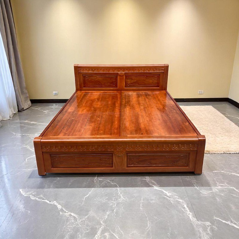 Giá giường gỗ sồi 1m6