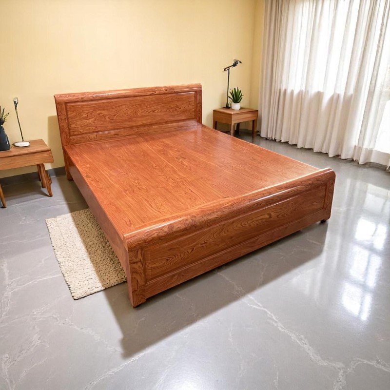 Giá giường gỗ sồi 1m6