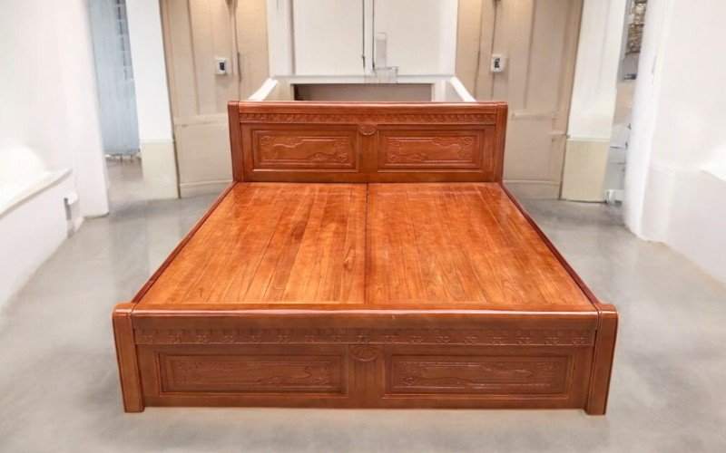 Mẫu giường gỗ đẹp tại quận 3 sang trọng đẳng cấp