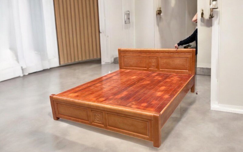 Giường gỗ tại quận 3 sang trọng bền đẹp giá tốt