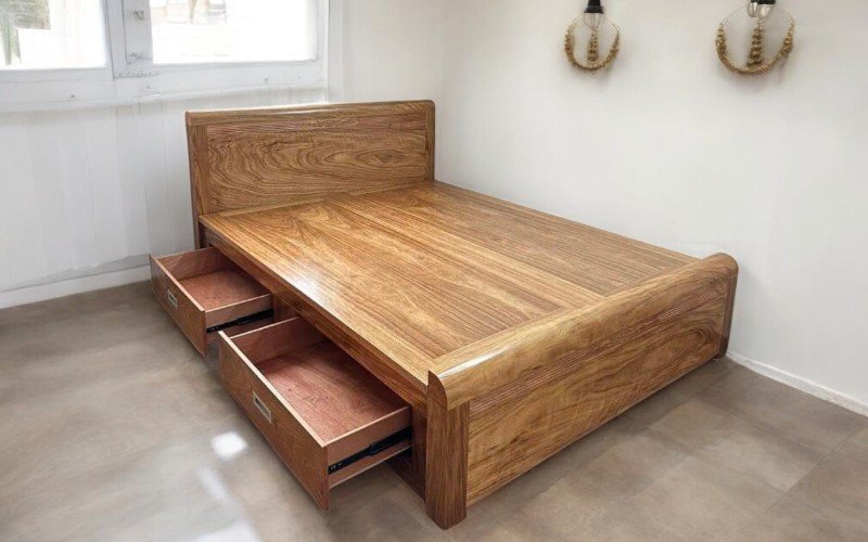 Giường gỗ tại quận 3 sang trọng bền đẹp giá tốt