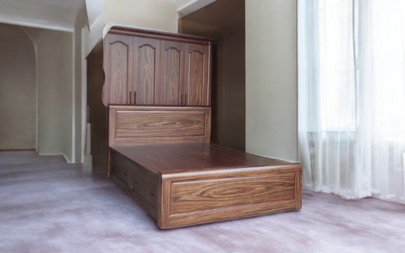 Giá giường gỗ 1m x 2m chọn mua thế nào