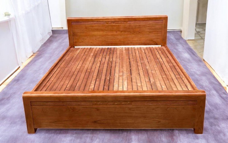 Giường gỗ đơn giản giá rẻ đẹp chất lượng tốt