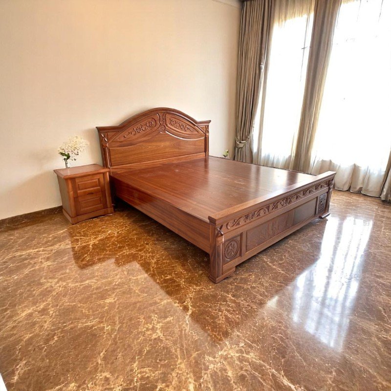 giường gỗ công nghiệp cho phòng ngủ