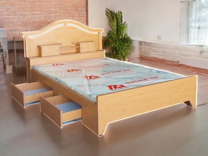 Giường bọc nệm tại TPHCM êm ái sang trọng