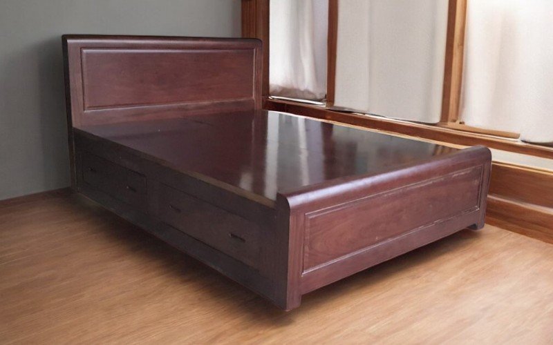 Mẫu giường gỗ đẹp tại quận 5 thiết kế đa dạng tinh tế