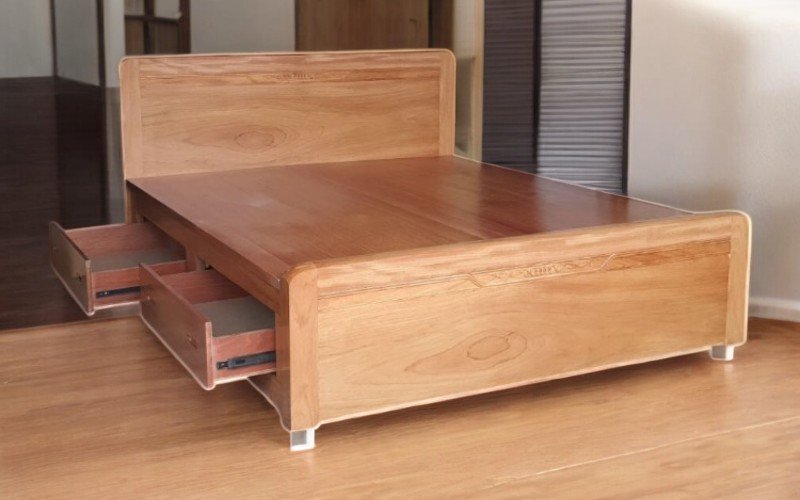 Mẫu giường gỗ đẹp tại quận 5 thiết kế đa dạng tinh tế