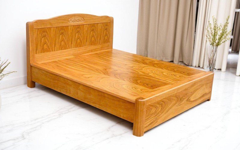 Giường ngủ 1m2 x 2m giá rẻ thiết kế tiết kiệm không gian