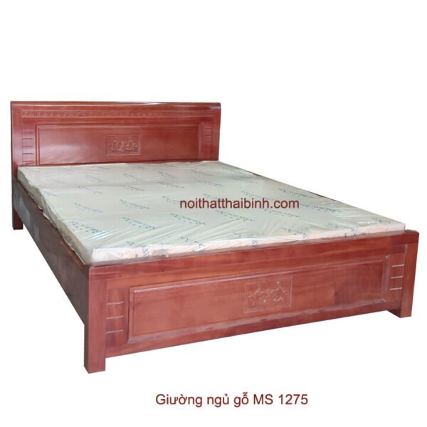 Giường gỗ chất lượng MS 1275 Giá bán = 9.500.000đ giảm còn = 7.500.000đ