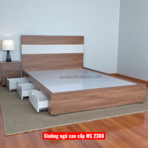 Giường ngủ gỗ công nghiệp có hộc kéo