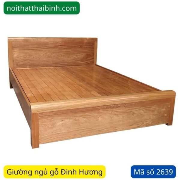 Giường ngủ gỗ Đinh Hương 1m6 MS 2639