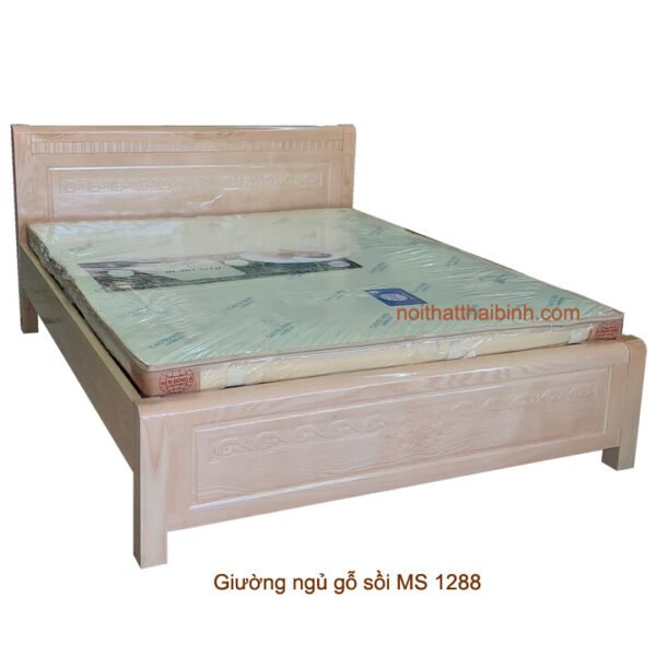 Giường ngủ gỗ sồi đẹp MS 1288