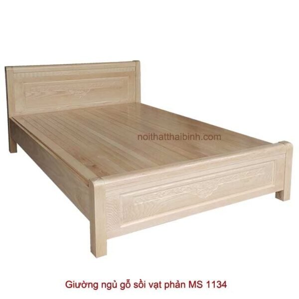 Giường ngủ gỗ tự nhiên vạt phản MS 1134 Giá bán = 9.000.000 đ