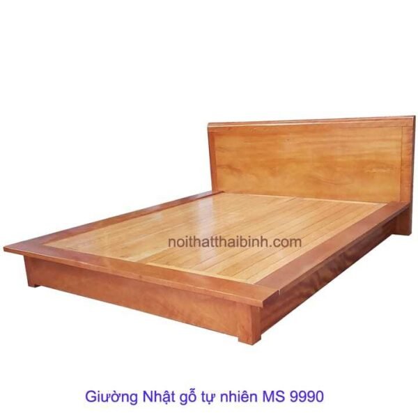 Giường Nhật gỗ tự nhiên MS 9990