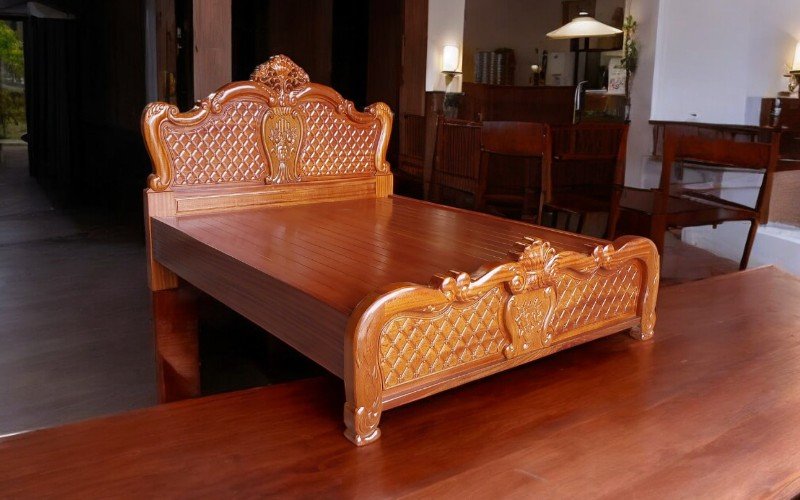Giường gỗ công nghiệp tại quận 9 đẹp giá rẻ