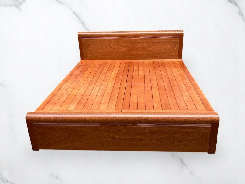 Mẫu giường gỗ đơn giản đẹp