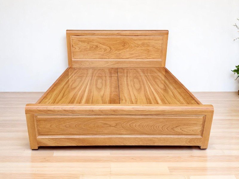Mẫu giường gỗ đơn giản đẹp