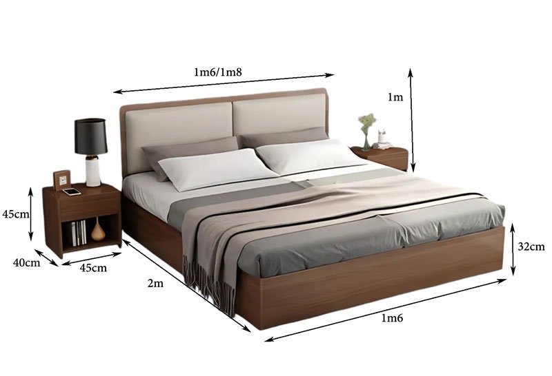 Giường ngủ cao cấp hiện đại MS 2508 - Ảnh 2