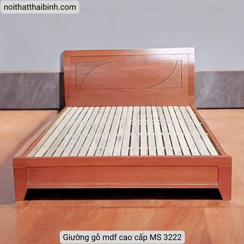 Giường gỗ mdf cao cấp MS 3222 - Ảnh 3