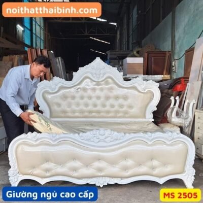 Alternative view of Giường ngủ tân cổ điển cao cấp MS 2505