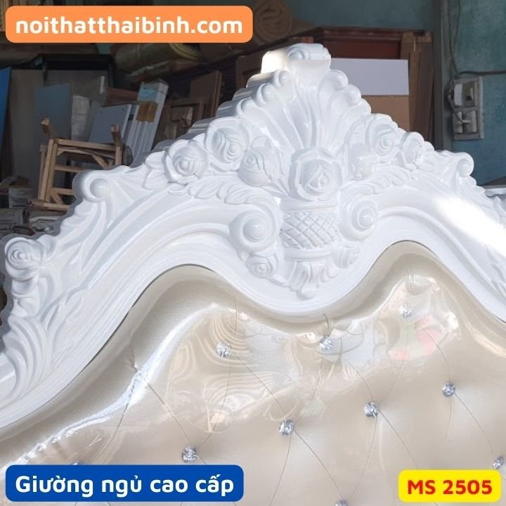 Giường ngủ tân cổ điển cao cấp MS 2505 - Ảnh 4