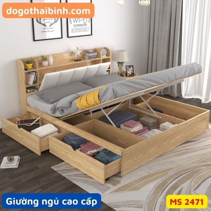 Giường ngủ cao cấp MS 2471