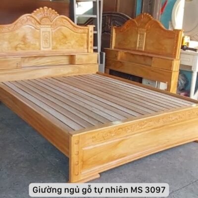 Alternative view of Giường ngủ gỗ gõ đỏ cao cấp MS 3097