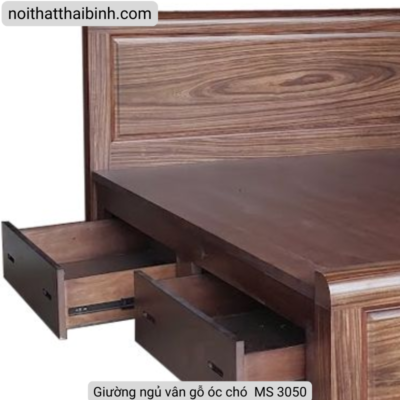 Alternative view of Giường gỗ tự nhiên cao cấp MS 3050