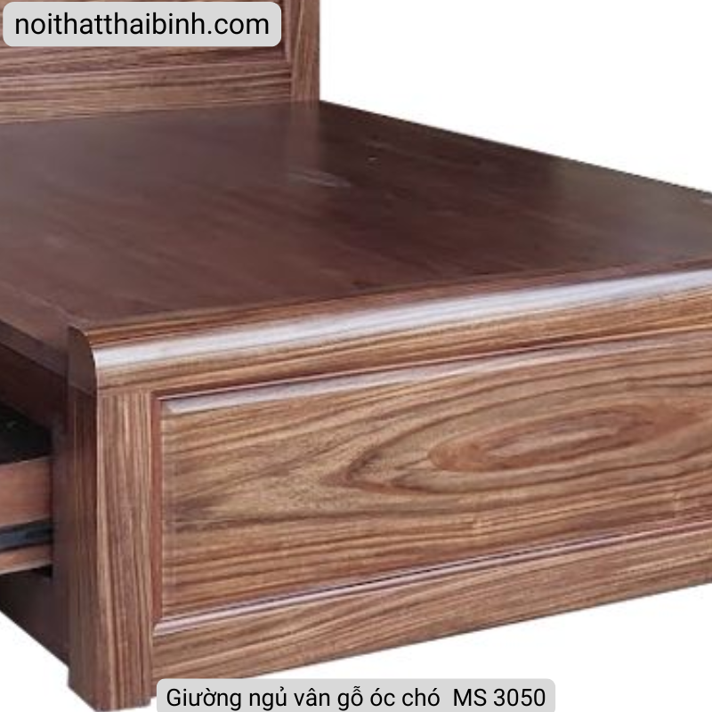Giường gỗ tự nhiên cao cấp MS 3050 - Ảnh 3