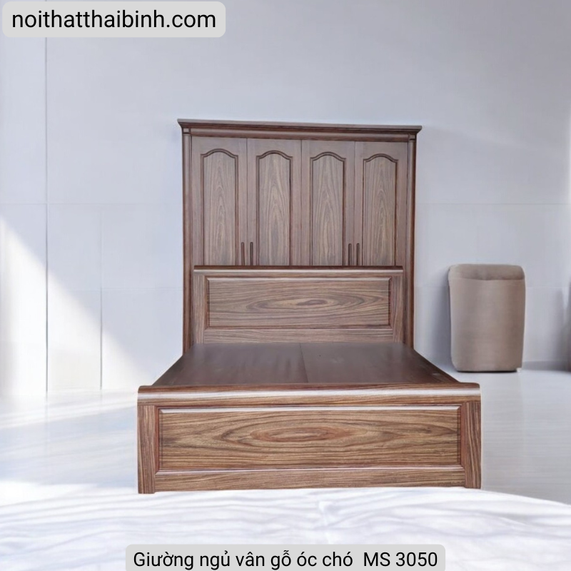 Giường gỗ tự nhiên cao cấp MS 3050 - Ảnh 4