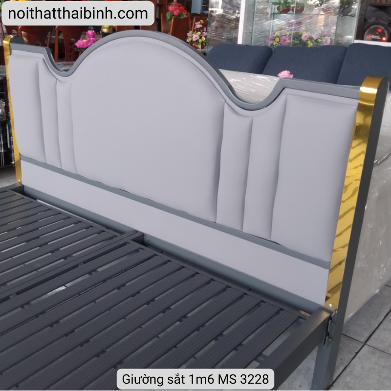 Giường sắt 1m6 MS 3228 - Ảnh 2