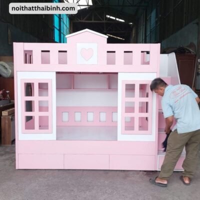 Giường tầng trẻ em hình ngôi nhà MS 3491 - Sự lựa chọn hoàn hảo cho bé yêu